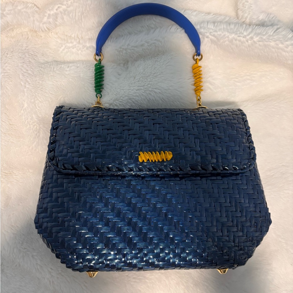 Fendi Pasta Woven Handle Bag